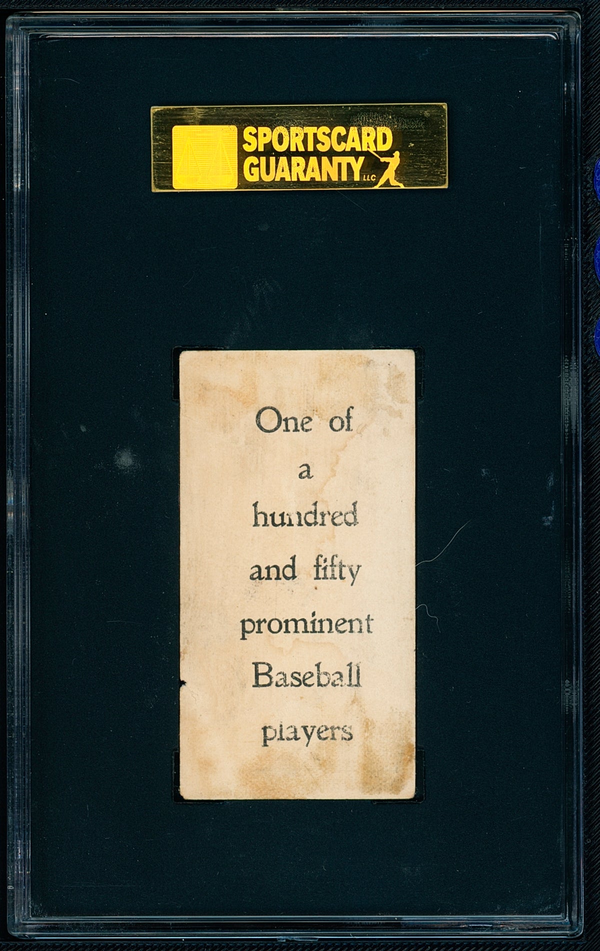 1903 Breisch-Williams E107 Ed McFarland - White Sox SGC 1 RARE