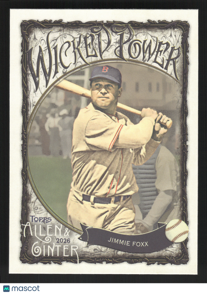 2026 Topps Allen & Ginter Jimmie Foxx #WP-25