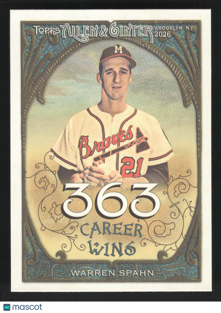 2026 Topps Allen & Ginter Warren Spahn #CR-21 HOF