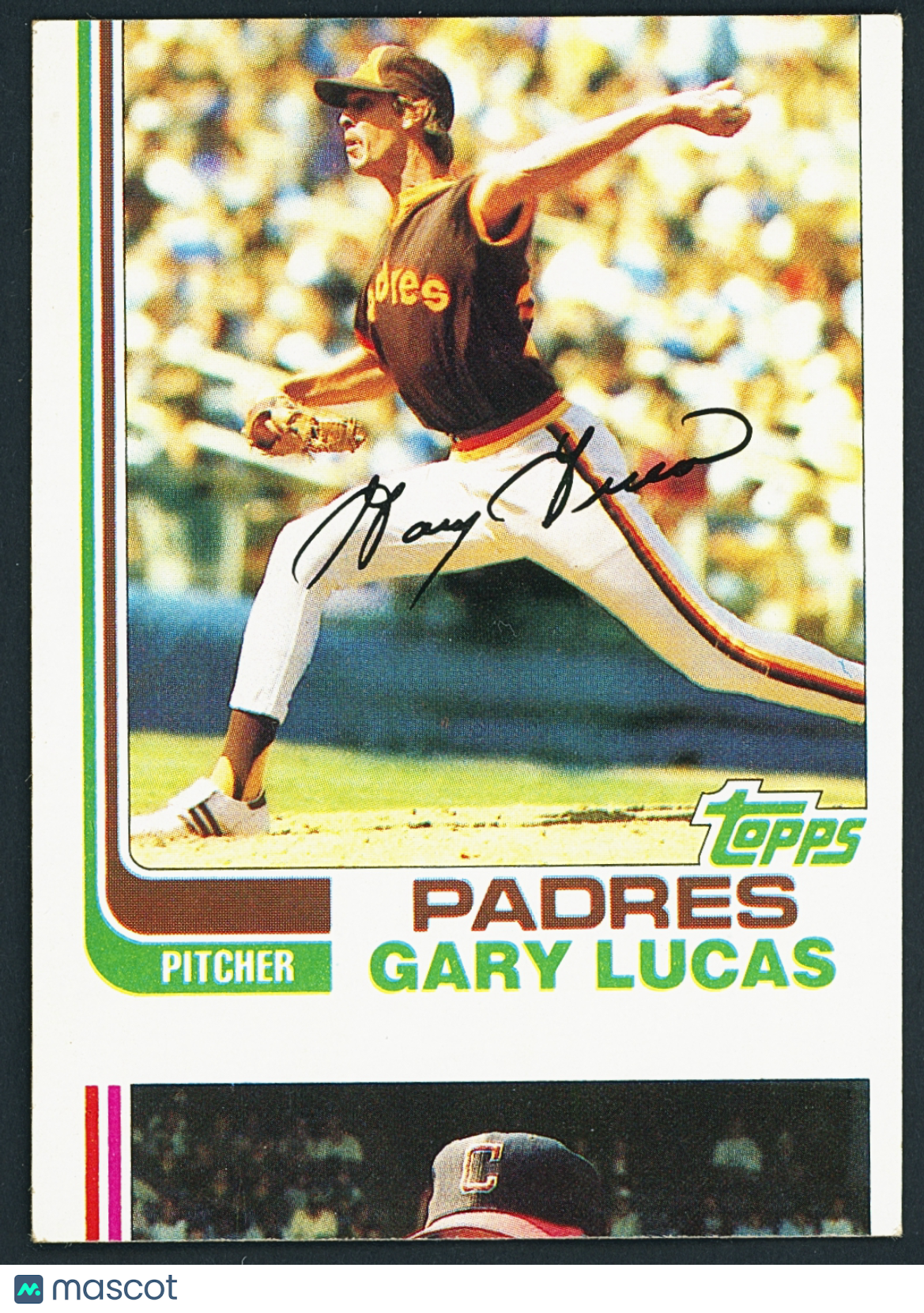 1982 Topps Gary Lucas #120 / Mike Hargrove #310 - Massive MISCUT Error