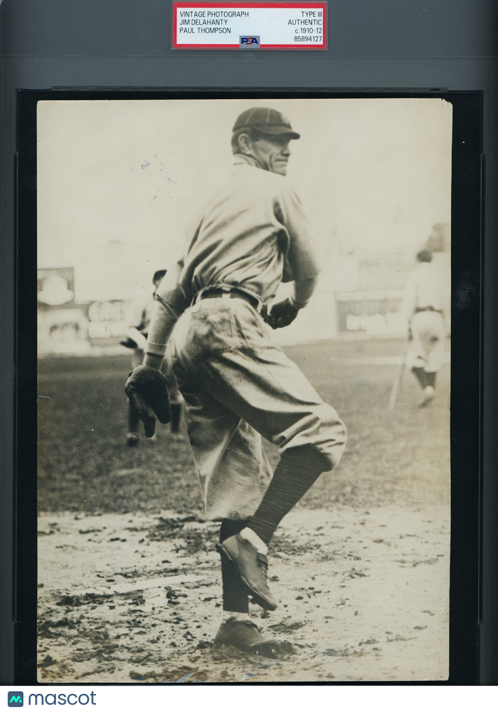 1910-12 Paul Thompson Vintage Photograph - Jim Delahanty - Tigers PSA/DNA