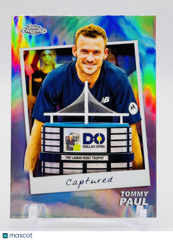 2024 Topps Chrome Tennis CAPTURED Refractor - Tommy Paul #CTD-TP Rookie RC