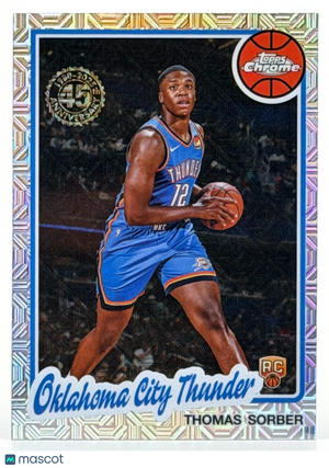 2025-26 Topps Basketball #TC-TS 1980 Topps Silver Pack MOJO - Thomas Sorber (RC)