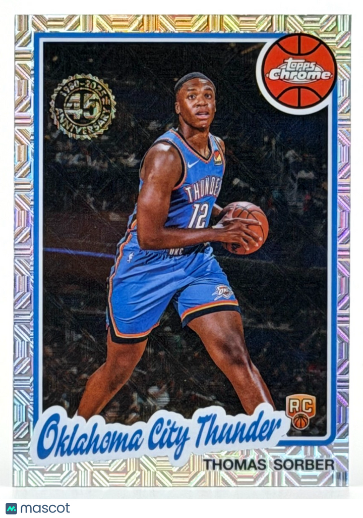2025-26 Topps Basketball #TC-TS 1980 Topps Silver Pack MOJO - Thomas Sorber (RC)