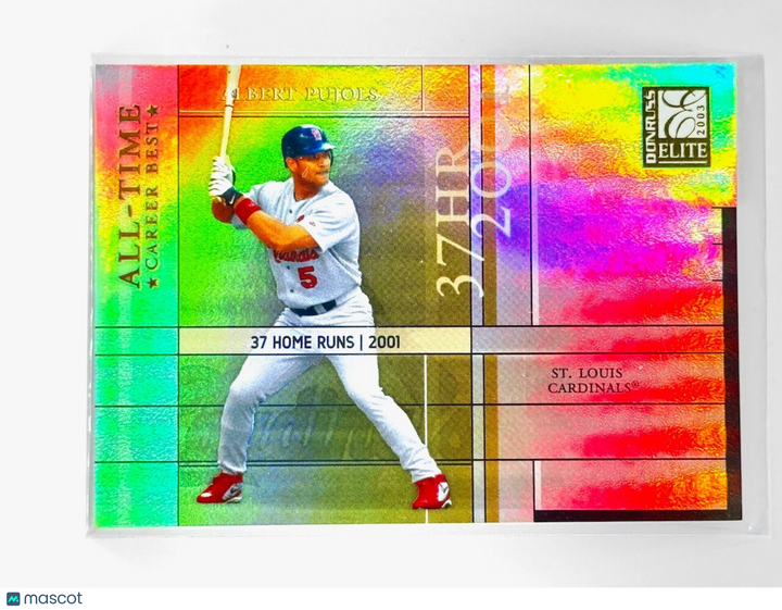 2003 DONRUSS ELITE - ALL-TIME CAREER BEST 37TH HOMERUN #AT-28 ALBERT PUJOLS