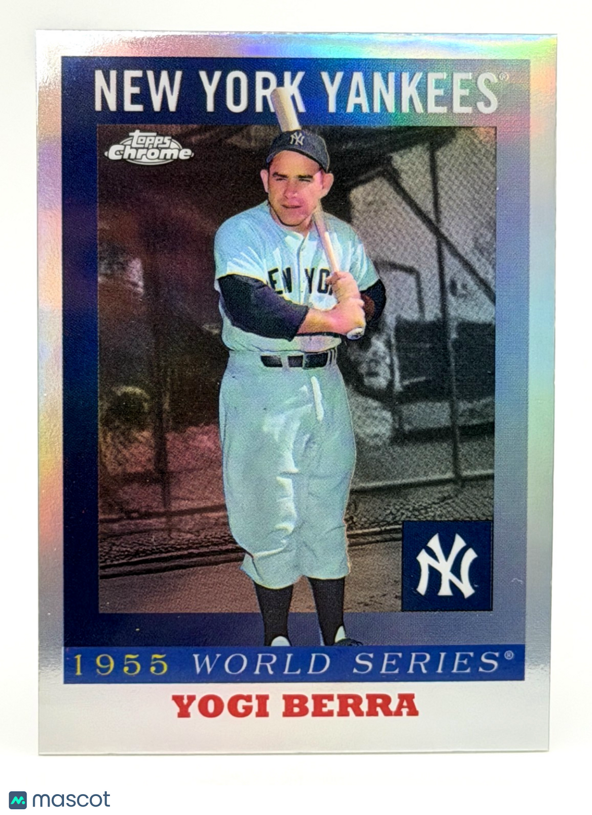 2025 Topps Chrome Platinum Anniversary #55WS-8 1955 World Series, Yogi Berra HOF