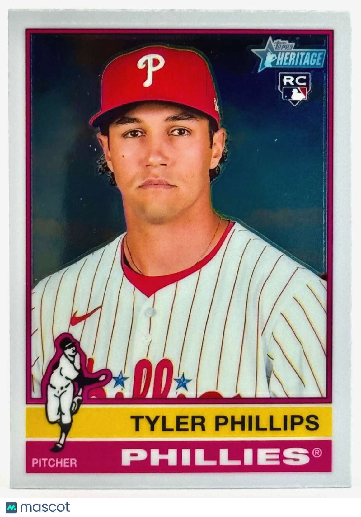 ⚾️ 2025 Topps Heritage #17 Chrome Variation - Tyler Phillips (RC)