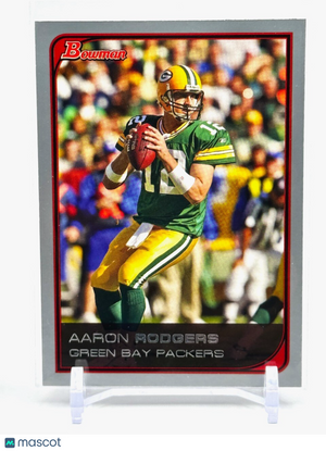 2006 BOWMAN CHROME AARON RODGERS #201 - 2ND YEAR - PACKERS