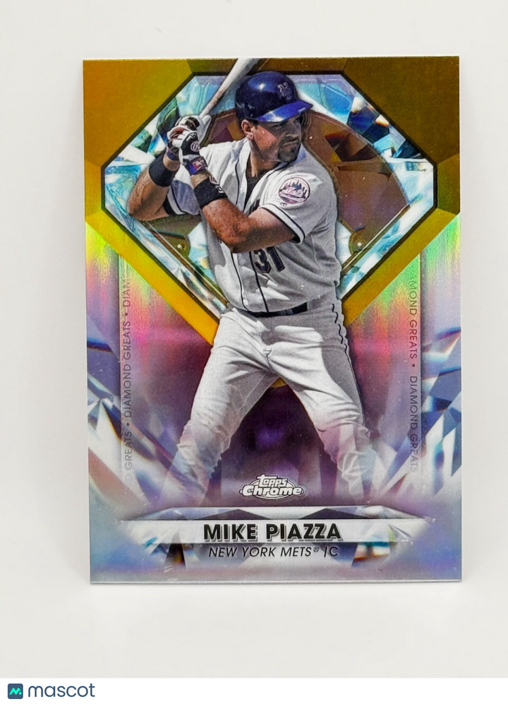 2022 Topps Chrome Update Series - Diamond Greats Chrome #DGC-15 Mike Piazza