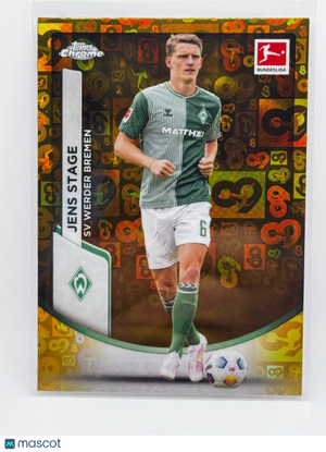 2023-24 Topps Chrome Bundesliga - #15 Jens Stage - Gold 60 Year Refractor