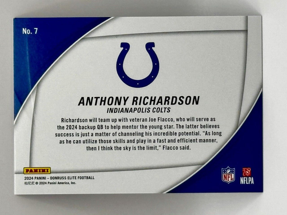 2024 DONRUSS ELITE NFL - FIELD VISION #7 ANTHONY RICHARDSON /349 - COLTS
