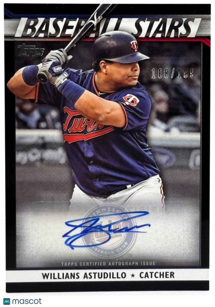 2020 Topps #BSA-WA Baseball Stars Autographs (168/199) Willians Astudillo Twins