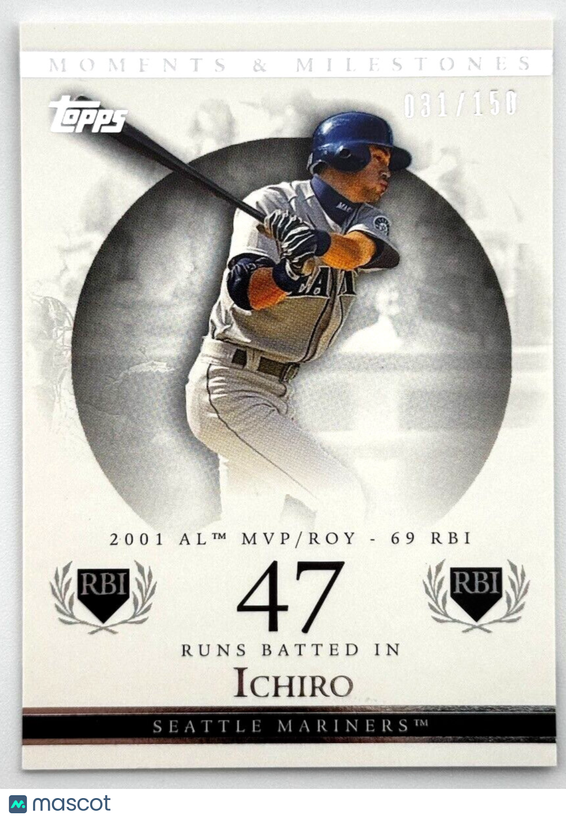 2007 Topps Moments & Milestones (31/150) - 2001 MVP & ROY - Ichiro Suzuki (HOF)