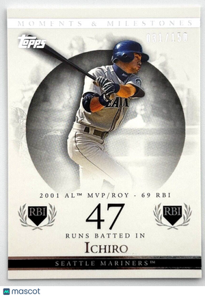 2007 Topps Moments & Milestones (31/150) - 2001 MVP & ROY - Ichiro Suzuki (HOF)