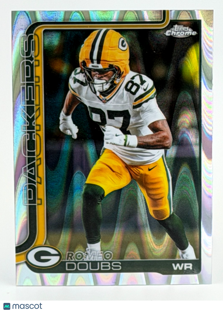 🏈 2025 Topps Chrome Football #106 Romeo Doubs RAYWAVE REFRACTOR