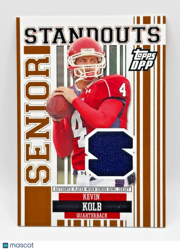 2007 Topps Draft Picks And Prospects #SSKK Senior Bowl Game-Worn Kevin Kolb (RC)