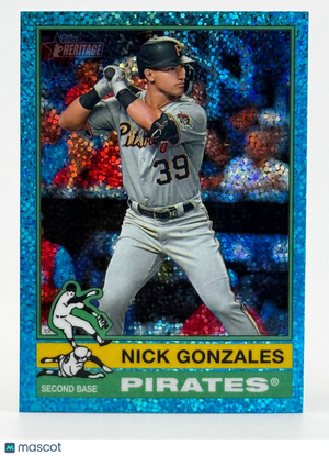 ⚾️ 2025 Topps Heritage #425 Blue Sparkle - Nick Gonzales - Pirates