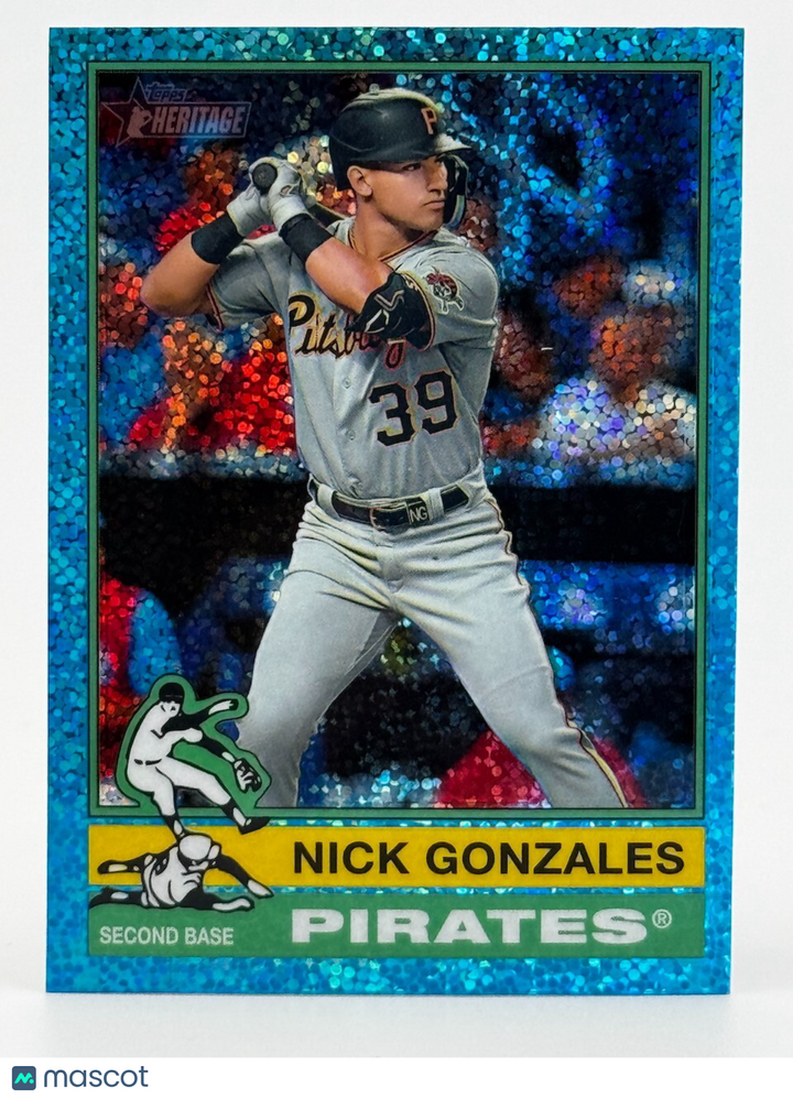 ⚾️ 2025 Topps Heritage #425 Blue Sparkle - Nick Gonzales - Pirates