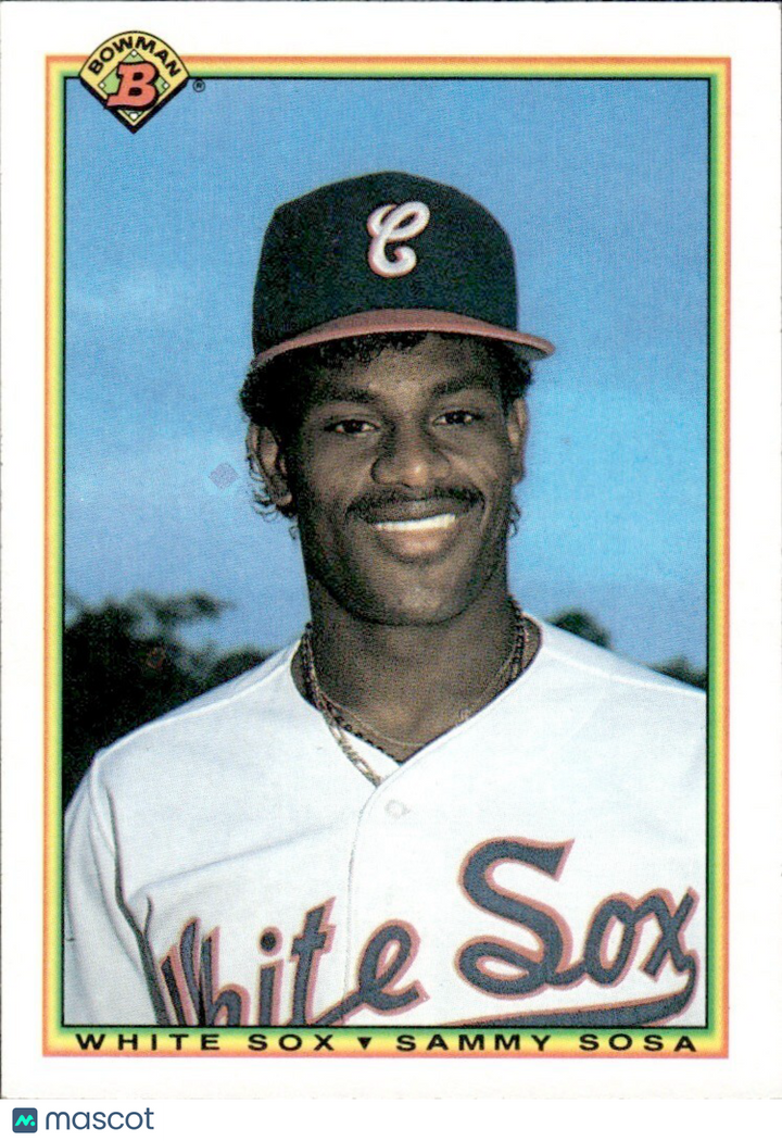 1990 Bowman - #312 Sammy Sosa (RC) - SET BREAK NM Rookie - White Sox