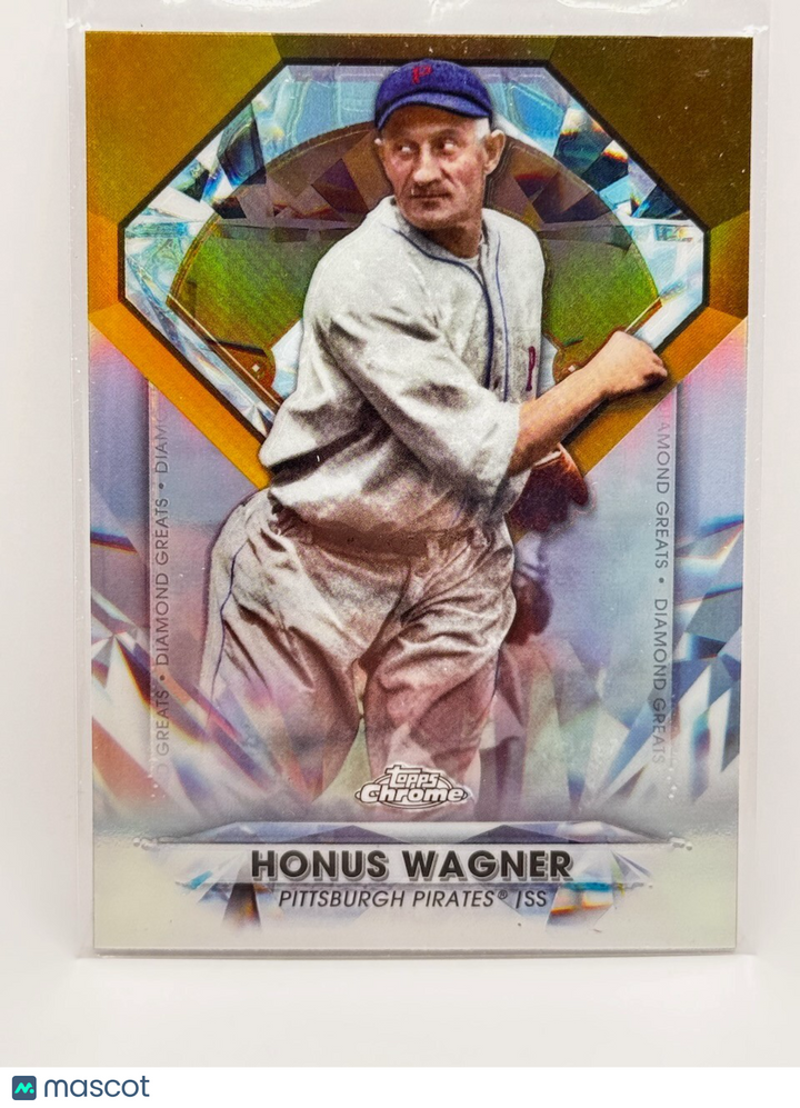 2022 Topps Series 2 - Diamond Greats Die-Cuts GOLD #DGDC-42 Honus Wagner HOF