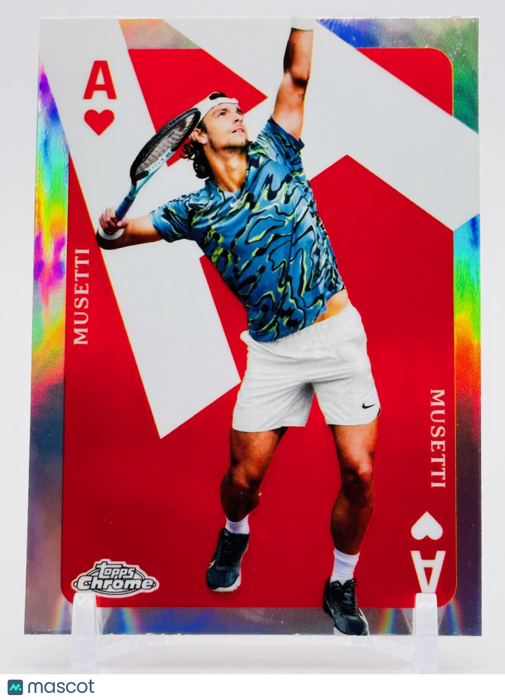2024 Topps Chrome Tennis - Aces of Hearts Refractor - Lorenzo Musetti - #CAS-LM