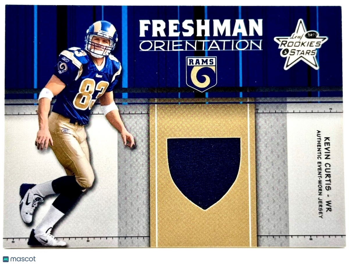 2003 Leaf Rookies & Stars Freshman Orientation Relic (104/600) Kevin Curtis (RC)