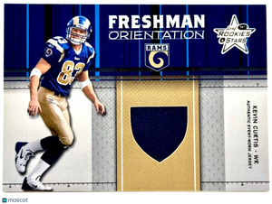 2003 Leaf Rookies & Stars Freshman Orientation Relic (104/600) Kevin Curtis (RC)
