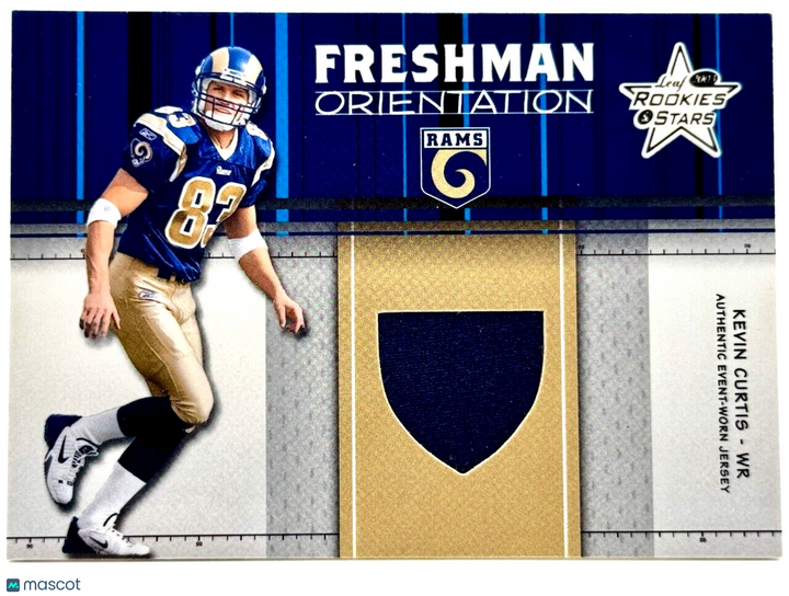 2003 Leaf Rookies & Stars Freshman Orientation Relic (104/600) Kevin Curtis (RC)