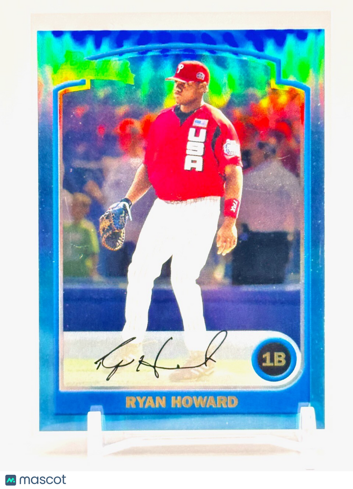 2013 Bowman Chrome Blue Sapphire 1st Bowman Card #BDP138 Ryan Howard
