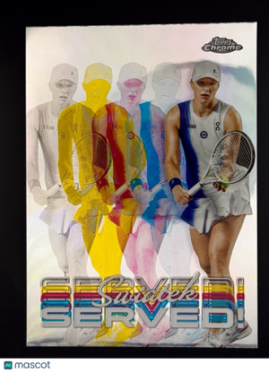 2024 Topps Chrome Tennis  - Served! #SER-IS Iga Swiatek (RC) Insert Parallel