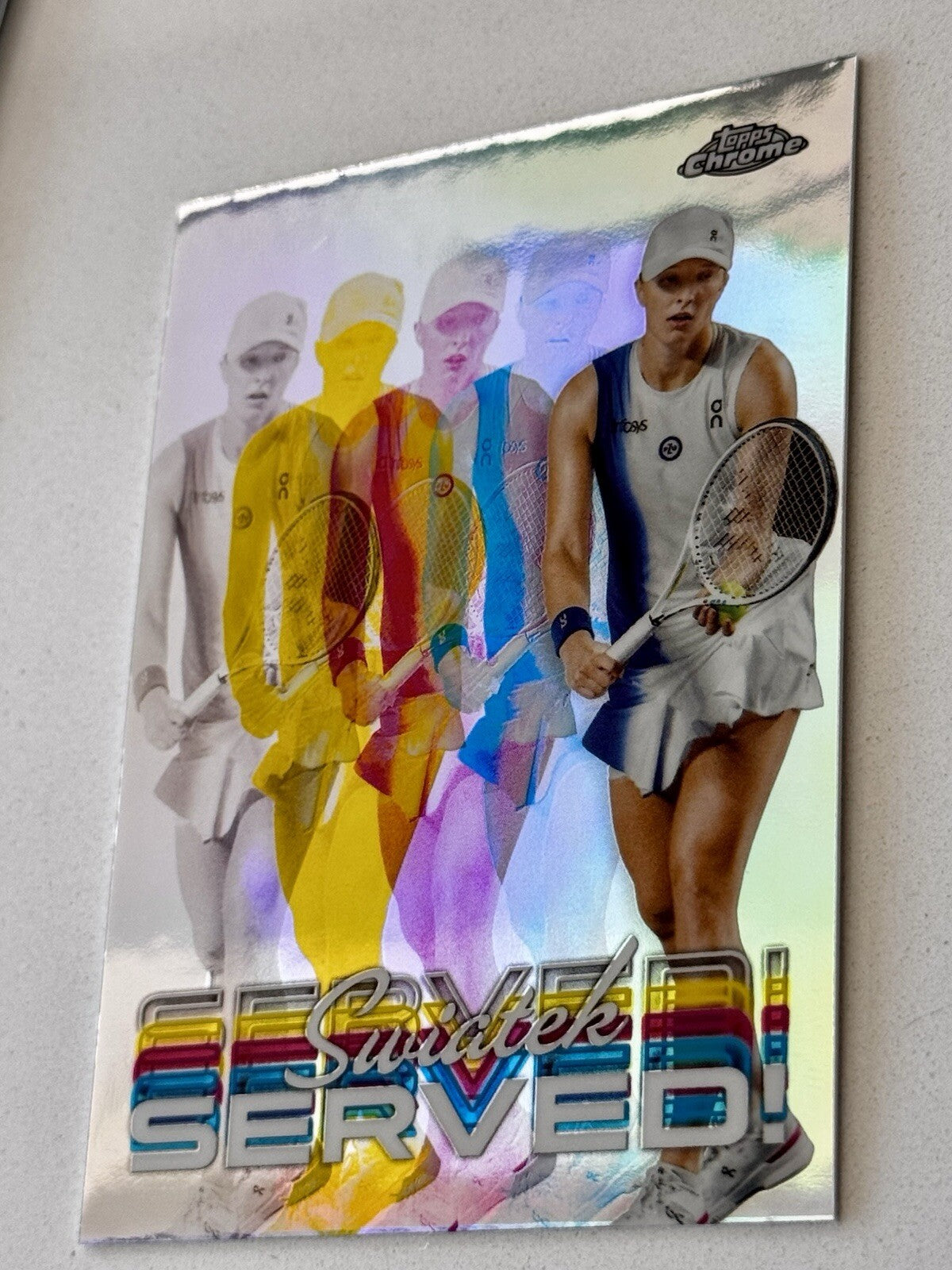 2024 Topps Chrome Tennis  - Served! #SER-IS Iga Swiatek (RC) Insert Parallel