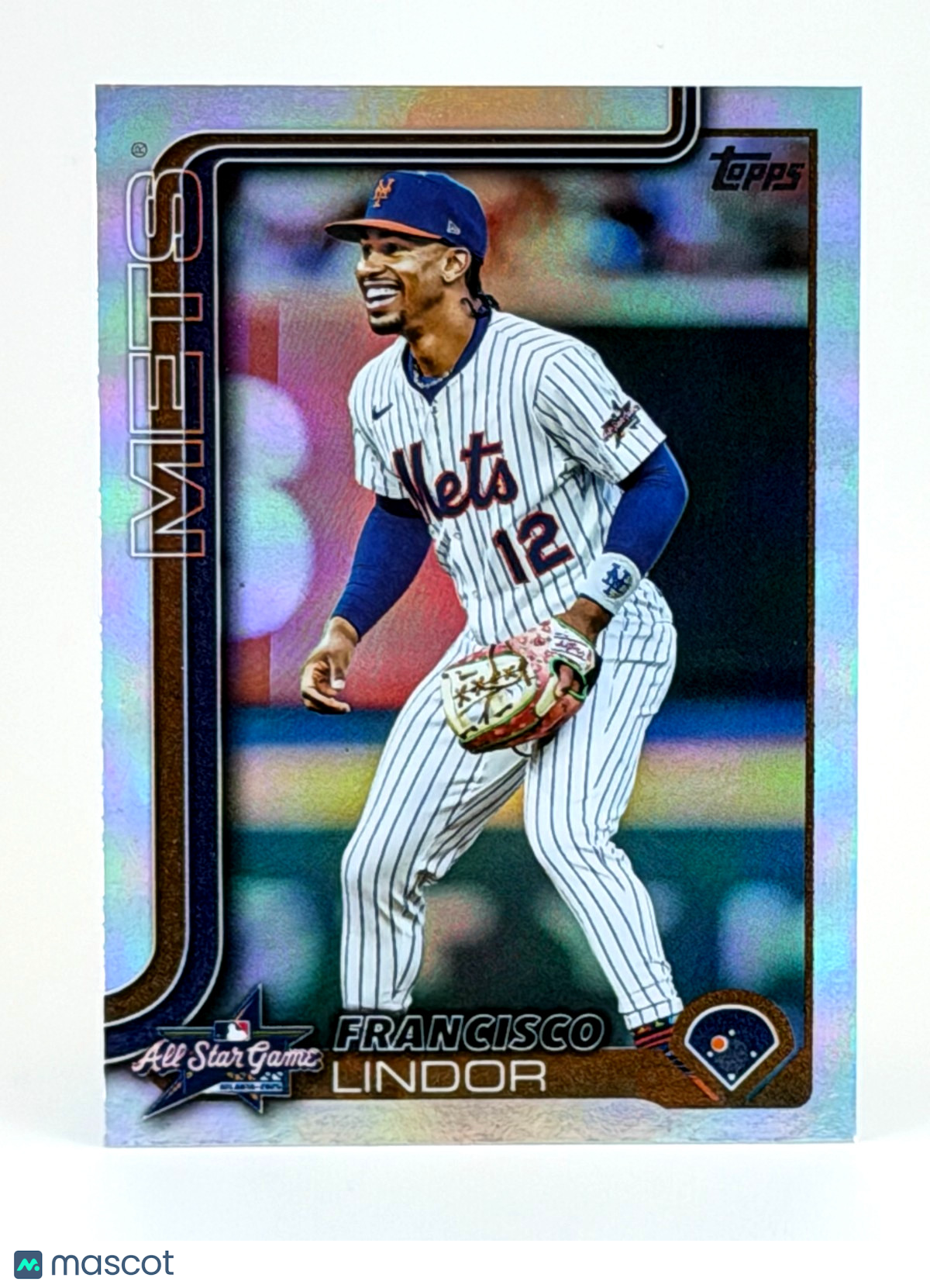 2025 Topps Update #ASG-17 Rainbow Foilboard Refractor - Francisco Lindor