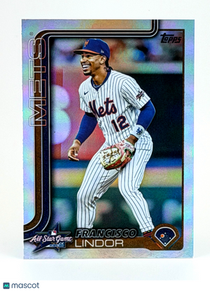2025 Topps Update #ASG-17 Rainbow Foilboard Refractor - Francisco Lindor