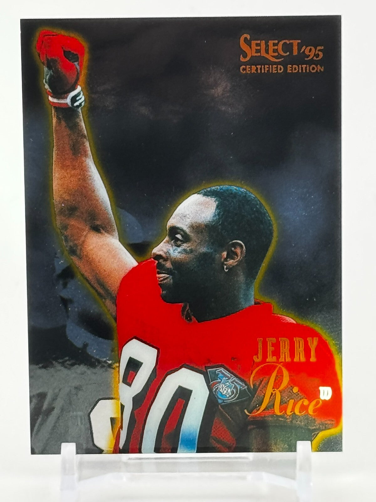 1995 Pinnacle Select 95 CERTIFIED EDITION - HOLO FOIL - Jerry Rice #49 - 49ers