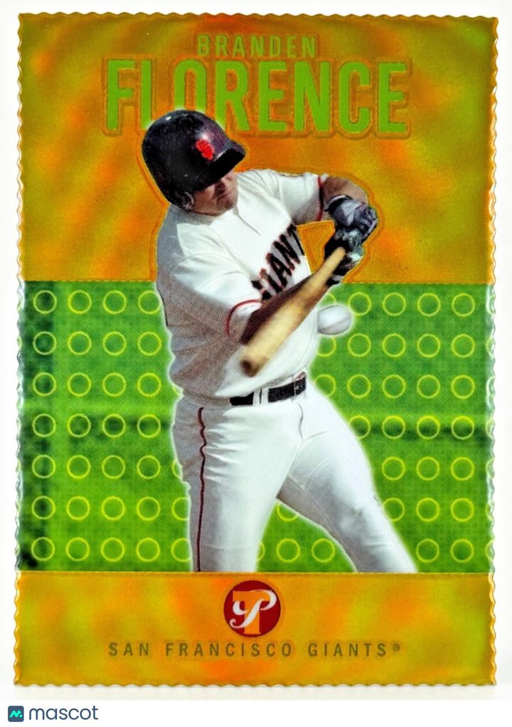 ⚾️ 2003 Topps Pristine #134 Die-Cut Gold Refractor (61/69) Branden Florence (RC)
