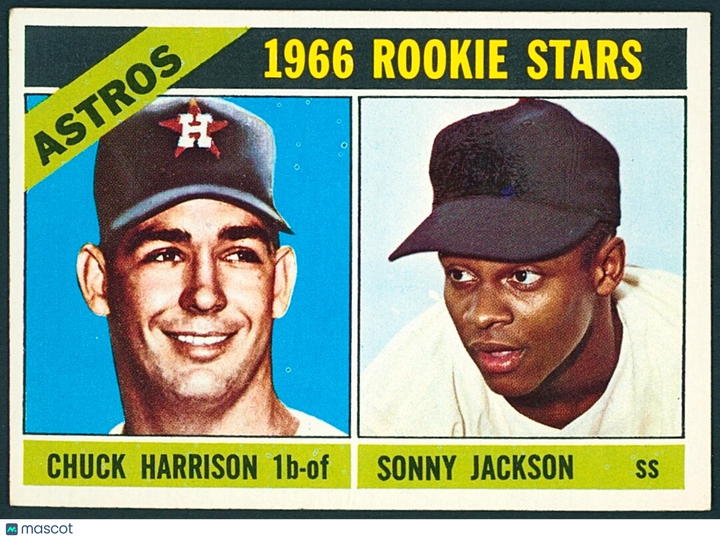 ⚾️ 1966 Topps - 1966 Rookie Stars Sonny Jackson, Chuck Harrison #244 (RC) EXMT