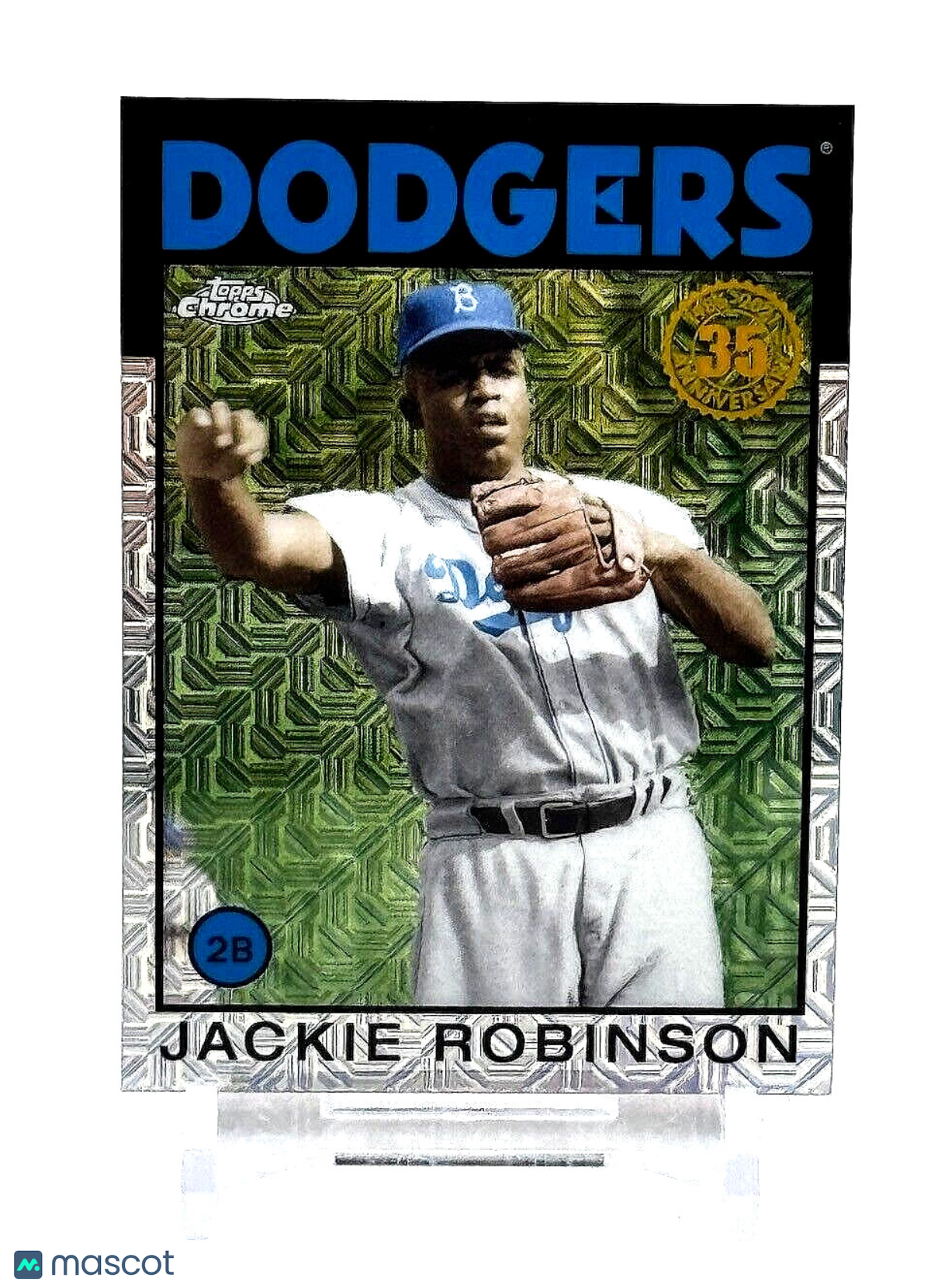 2021 Topps Silver Pack MOJO 1986 Topps Chrome Baseball #86BC-88 Jackie Robinson