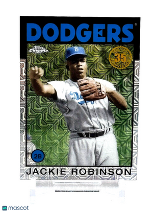 2021 Topps Silver Pack MOJO 1986 Topps Chrome Baseball #86BC-88 Jackie Robinson
