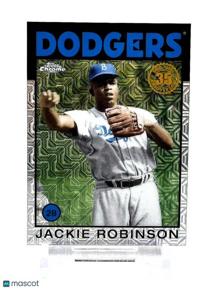 2021 Topps Silver Pack MOJO 1986 Topps Chrome Baseball #86BC-88 Jackie Robinson