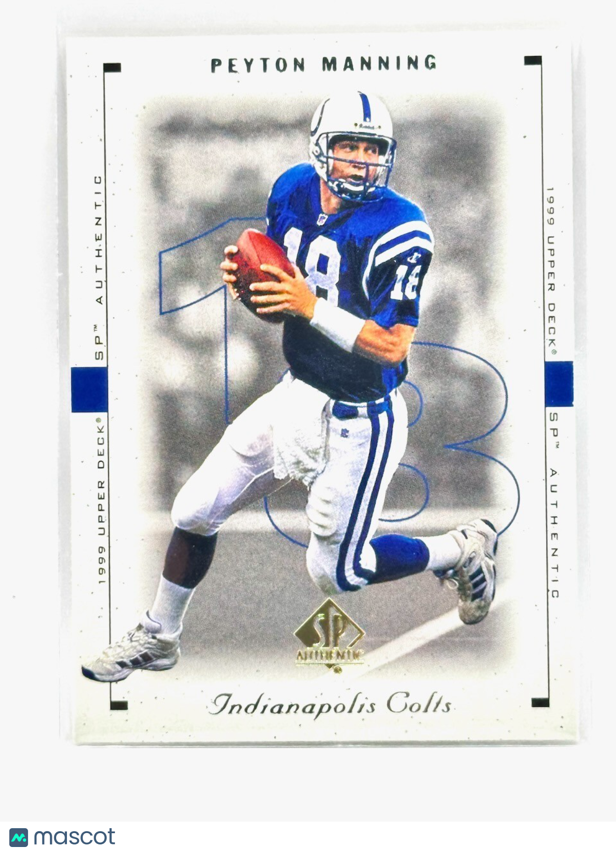 1999 SP Authentic - #36 Peyton Manning - Indianapolis Colts HOF