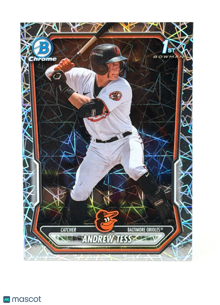 Andrew Tess 2026 Bowman Chrome 1st Bowman Laser Refractor Orioles Prospect