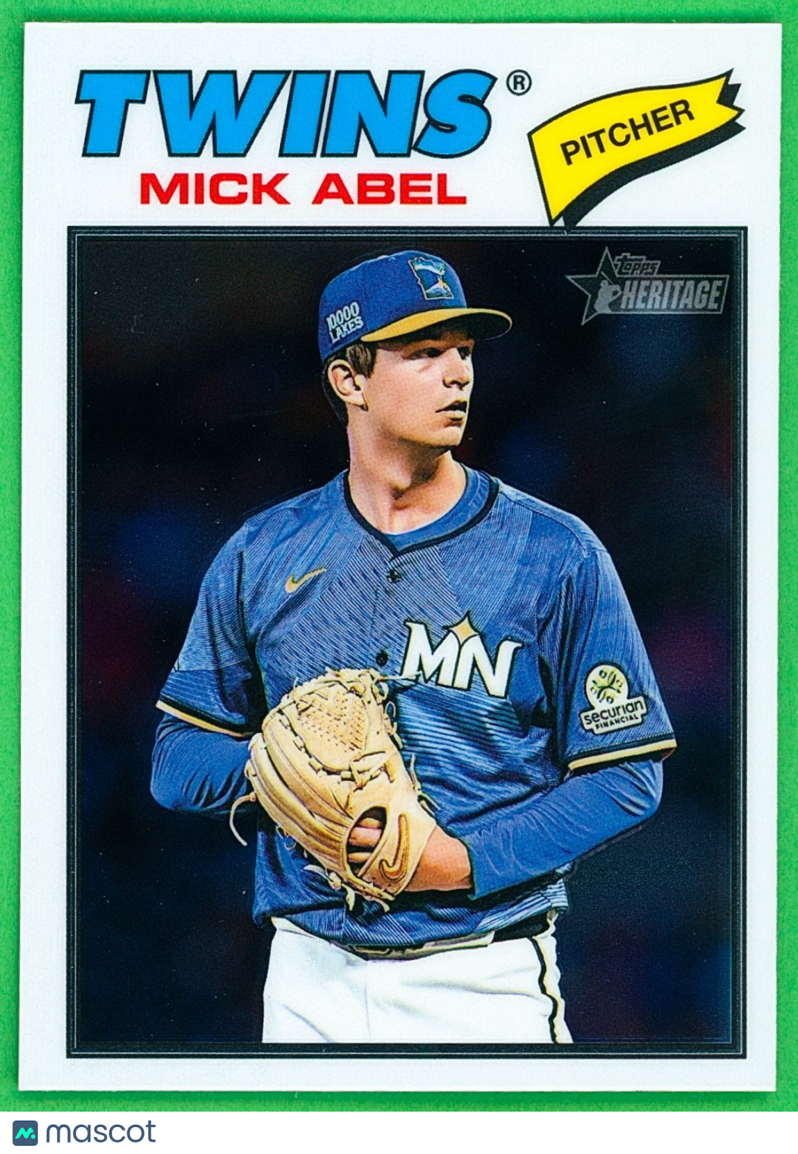 2026 Topps Heritage #292 Chrome Variation - Mick Abel