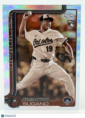2025 Topps Chrome - Tomoyuki Sugano #166 Sepia Refractor (RC)