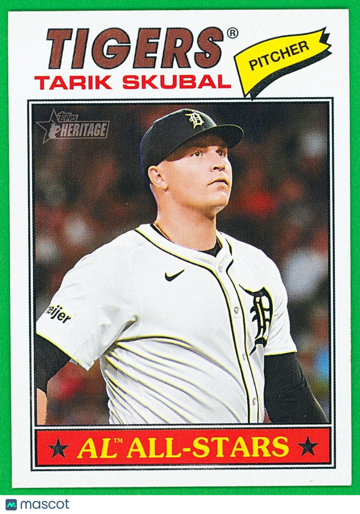 2026 Topps Heritage #281 Tarik Skubal - Cy Young Award Winner