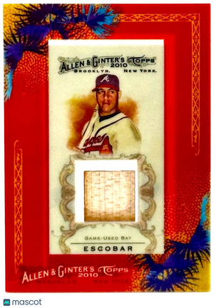 2010 Topps Allen & Ginter's - Framed Mini Relics Bat #AGR-YE Yunel Escobar