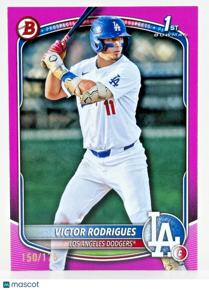 ⚾️ 2025 Bowman #BP-45 Pink Border Parallel (150/175) Victor Rodrigues - Dodgers