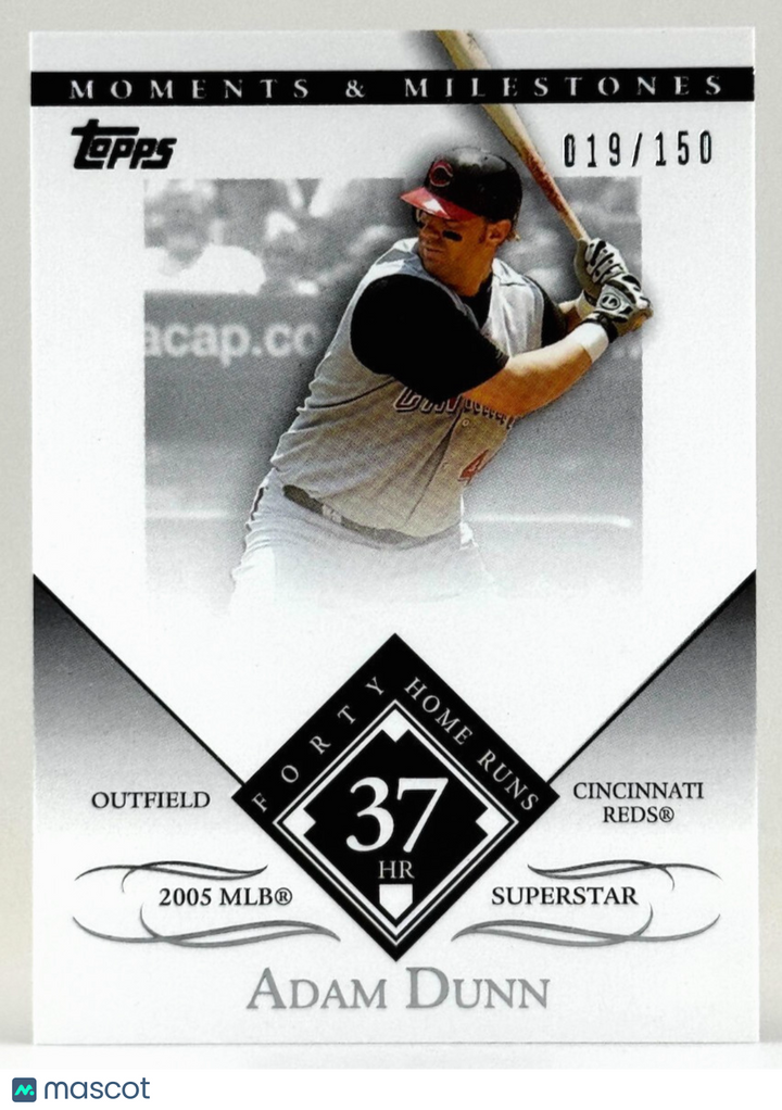 ⚾️ 2007 Topps Moments & Milestones (19/150) Adam Dunn #120 - 2005 40 HRs