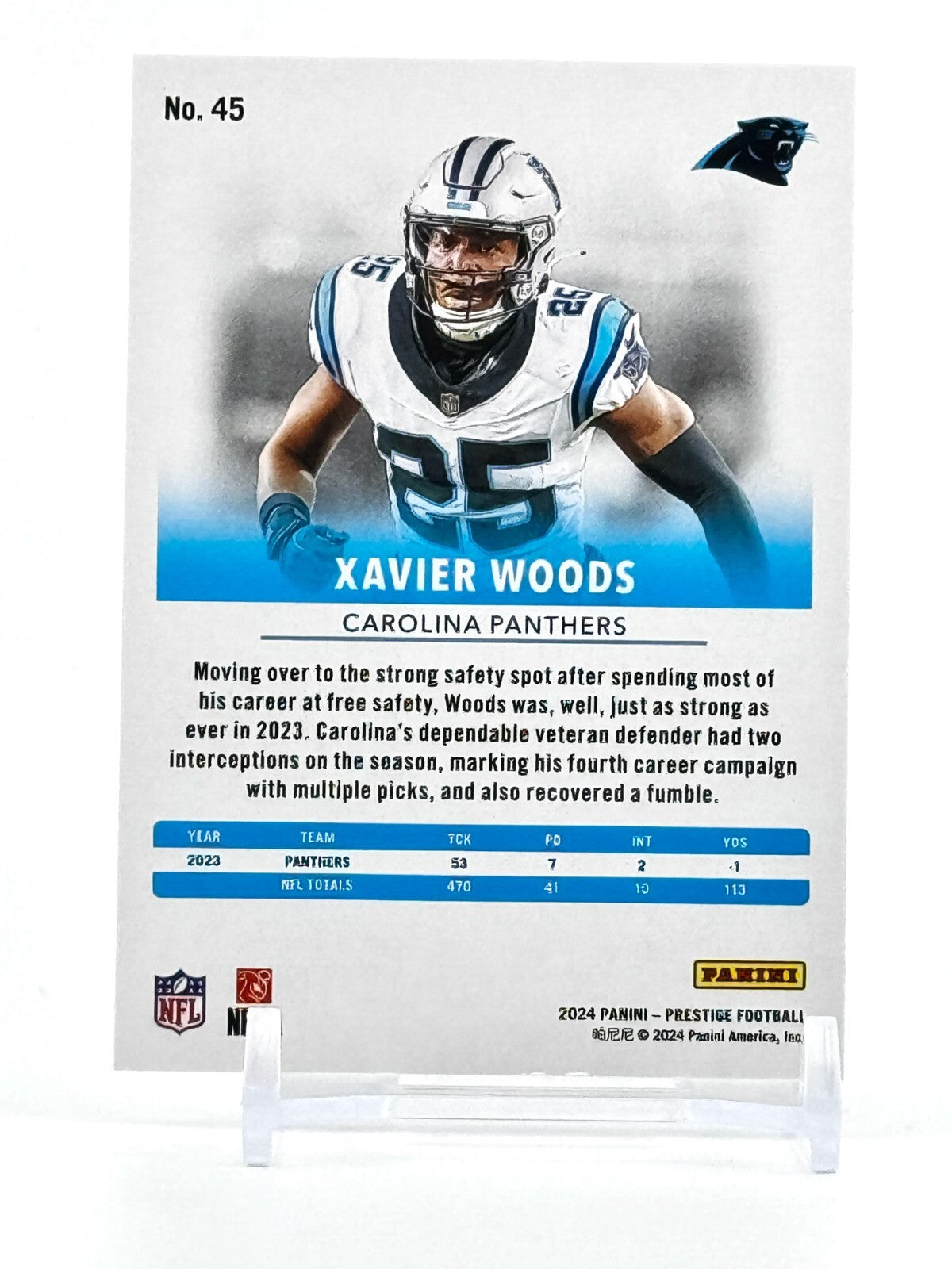 2024 Panini Prestige - Xtra Points #45 - XAVIER WOODS - Panthers
