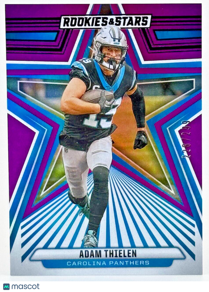 🏈 2024 Panini Rookies & Stars #15 Purple (228/299) Adam Theilen - Panthers
