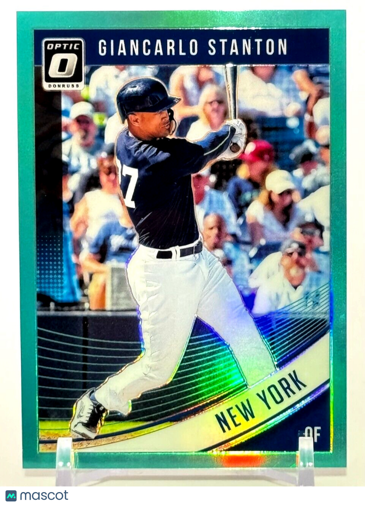2018 Panini Donruss Optic AQUA Refractor /299 Giancarlo Stanton #109 - Yankees